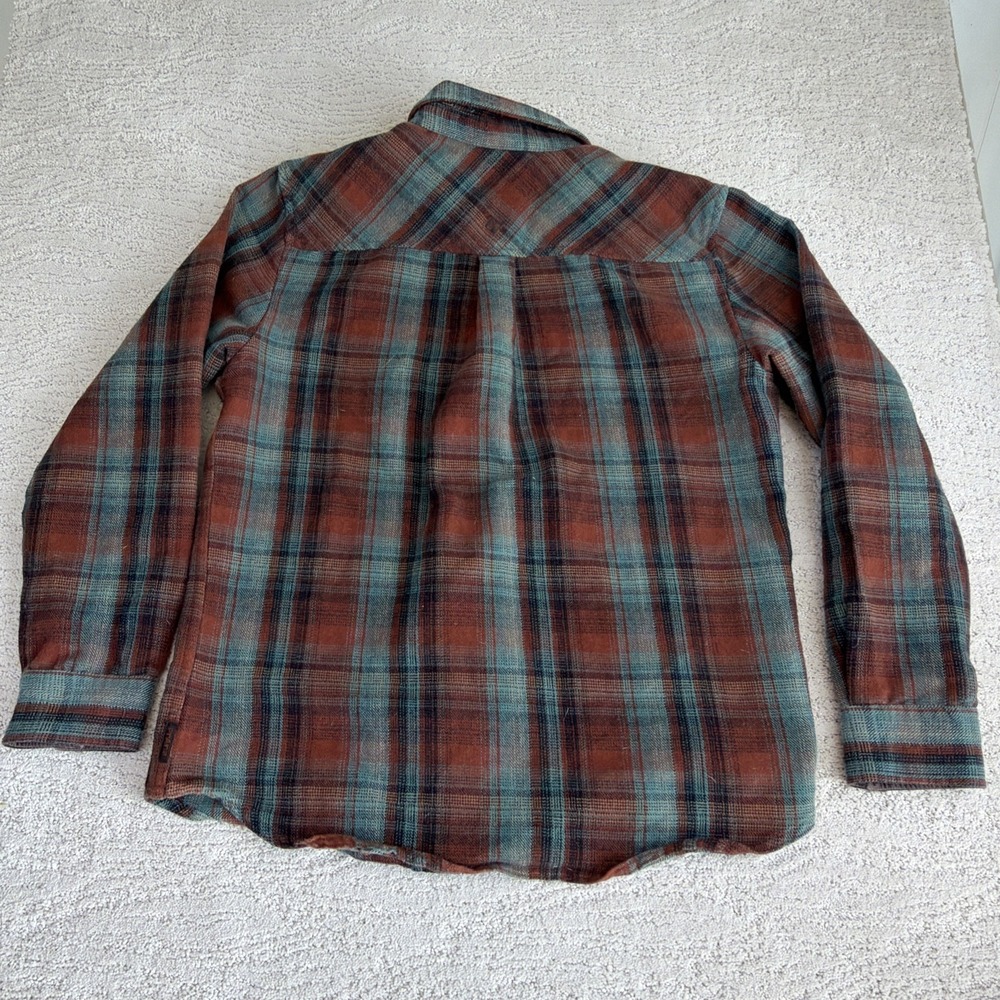 Men's PrAna Medium Long‎ Sleeve Plaid Flanne Button Shirt - Picture 6 of 6